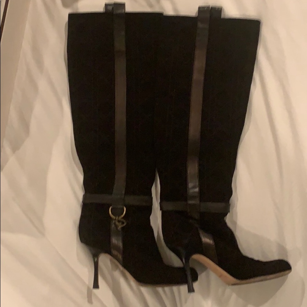 Christian Dior - Black Suede Boots Size 6